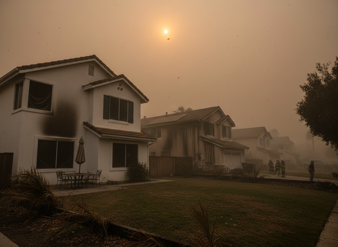 How Santa Ana Winds Affect Smoke and Soot Spread in Chatsworth Homes