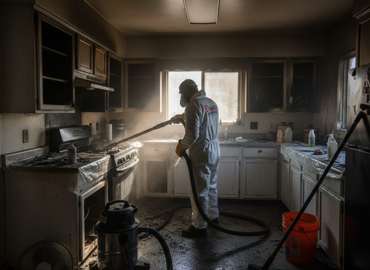 Kitchen Fire Cleanup in Chatsworth, CA